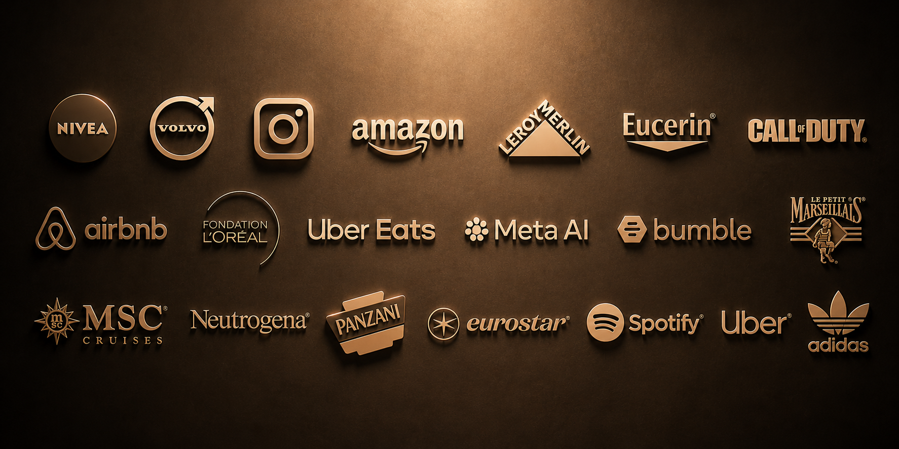 Clients de l'agence d'influence Matriochka : Nivea, Volvo, Instagram, Amazon, Leroy Merlin, Spotify